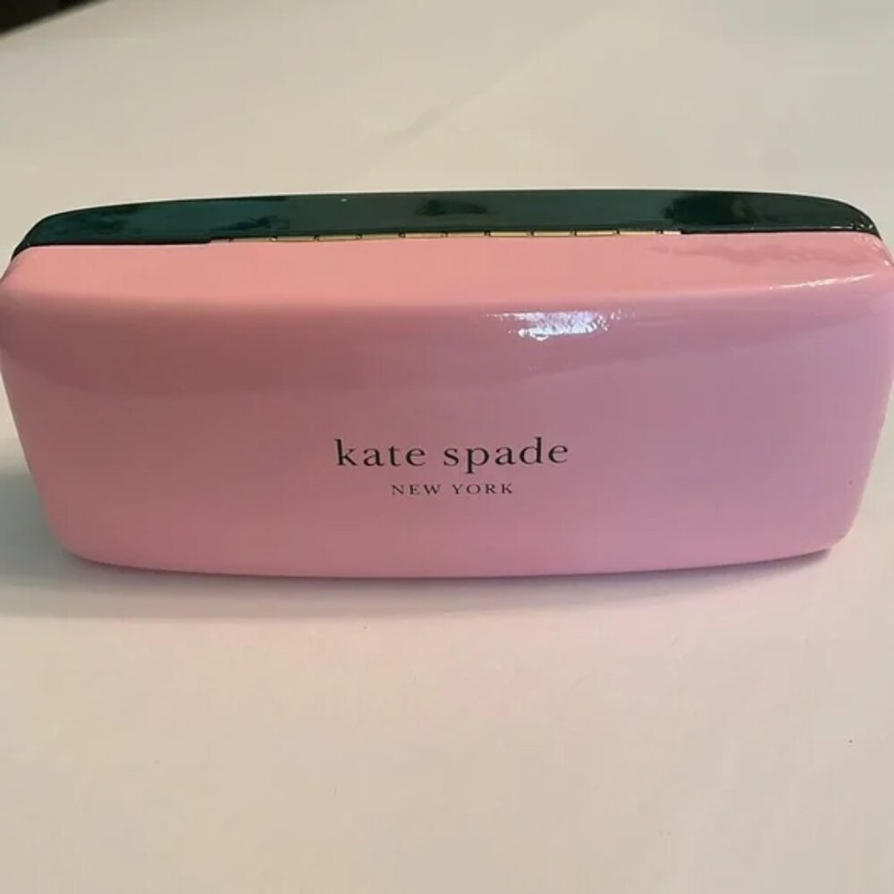 KATE SPADE New York Pink & Green Sunglasses Case (Very Pretty!)